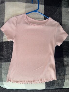 Women’s Small Light Pink Ribbed Short Sleeve Old Navy Cute Tee